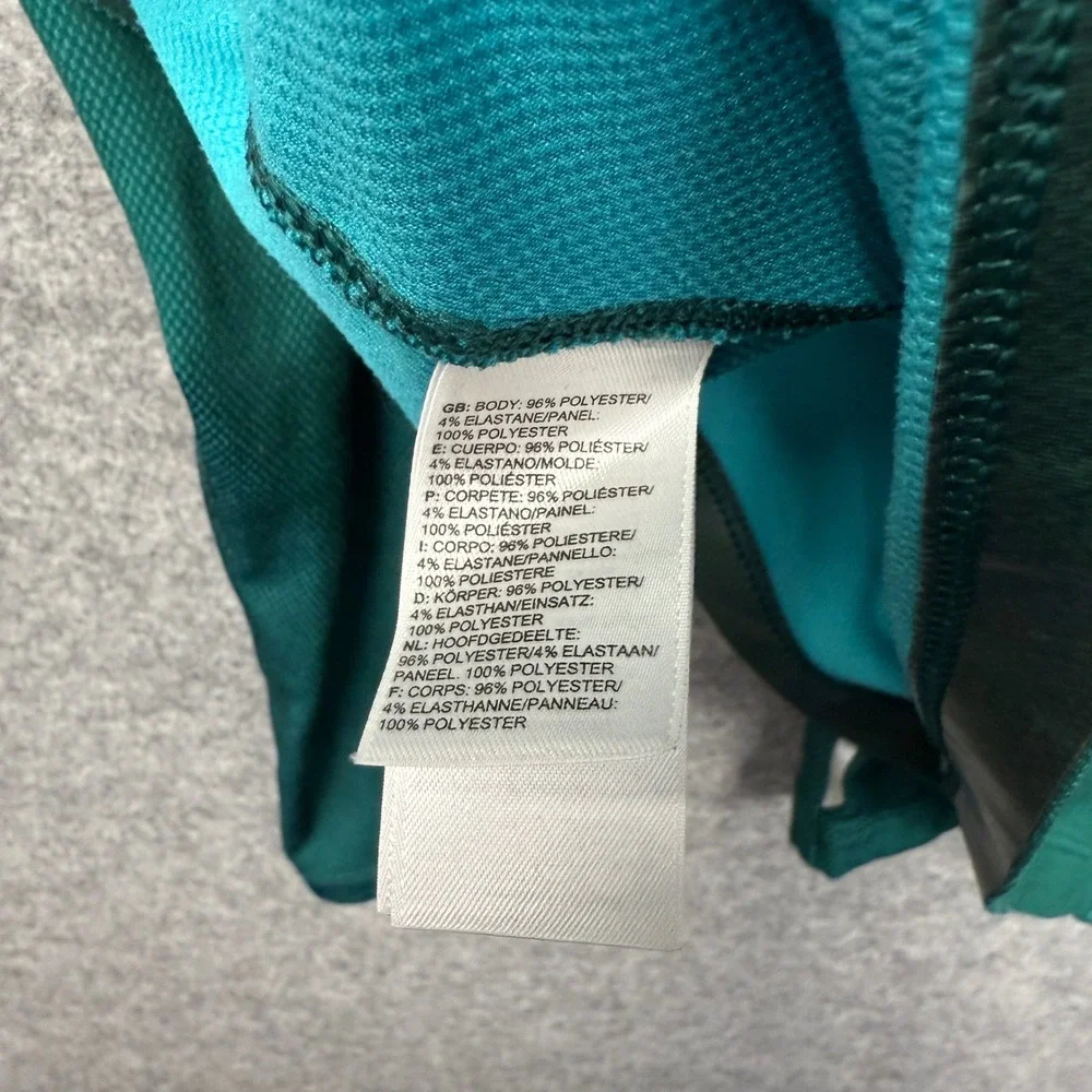 The‎ North Face Mens FlashDry Quarter Zip Pullover Green Long Sleeve Size M